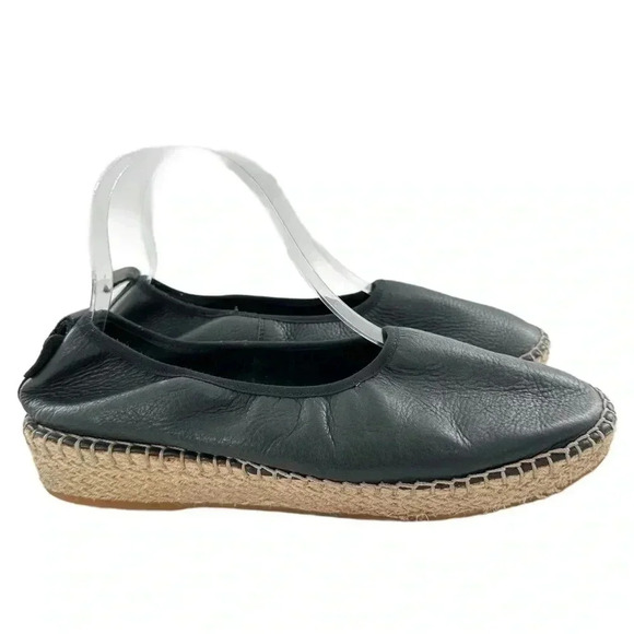 Cole Haan Grand OS womens flats size 8.5 black leather flatform Espadrilles - Picture 12 of 12